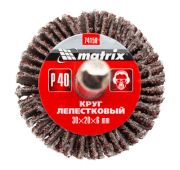 Круг лепестковый для дрели, 30 х 20 х 6 мм, P 40 Matrix
