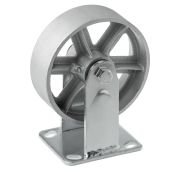 Колесо 910200 чугунное большегрузное без резины д.200  (неповорот, площадка, темн.обод)