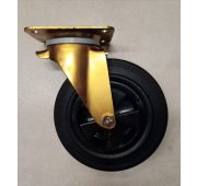 Колесо для евроконтейнеров 200 мм (площ, поворот, черн.рез, пласт.обод)