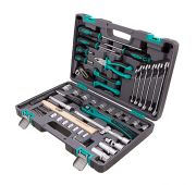 Набор инструмента, 1/2, Cr-V, S2, усиленный кейс, 58 предметов Stels