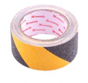 Лента клейкая противоскользящая, черно-желтая 50 мм x 5 м Matrix