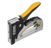 Степлер мебельный, стальной корпус, быстрая загрузка, регул. силы удара, тип 53, 4-14 мм// Denzel