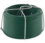 Проволока с ПВХ покрытием, зеленая, 0,9 мм, длина 50м//Сибртех