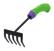 Грабли 5 - зубые, 90 х 265 мм, стальные, обрезиненная эргономичная рукоятка, Era, Palisad