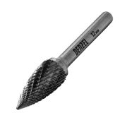 Борфреза по металлу твердосплавная, параболическая заостренная, тип-G, 12 мм// Denzel