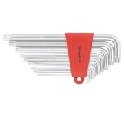 Набор ключей имбусовых Torx , 9 шт, T10-T50, CrV, удлиненных, с сатиновым покрытием Matrix