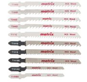 Набор полотен для электролобзика по дереву, 10 шт, T-SET1007 Matrix