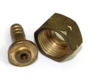 Ниппель со съемной гайкой 27 на пропановый баллон накидная (ниппель 9мм)