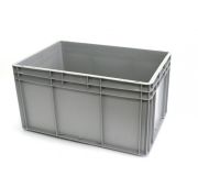 Ящик прямоуг. 600х400х320 сплошн (черный/серый)