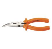 Длинногубцы изогнутые Classic, 160 мм, шлифованные, пластмассовые рукоятки Sparta