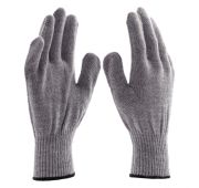 Перчатки трикотажные, акрил, цвет: серое мулине, оверлок, Россия// Сибртех