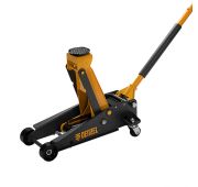 Домкрат гидравлический подкатной 3т, с фиксатором, быстрый подъем, 135-480 мм, проф.// Denzel