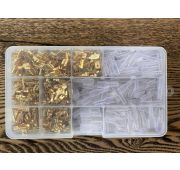 Набор неизолированных автоклемм для проводов 2.8мм/4.8мм/6.3мм, 450 шт в пласт.кейсе