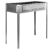 Мангал с ребрами жесткости 700 х 300 х 700 мм, Россия Camping Palisad