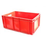 Ящик прямоугольный 600х400х250 сплошной (красный)