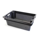 Ящик универсальный 600х400х200 перфор (черный)