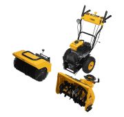 Гибридная снегоуборочная машина с функц. подметания SWB-600, 212 сс, руч. старт, 2 насадки// Denzel