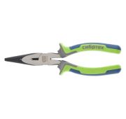 Длинногубцы прямые 200 мм, фосфатирование, трехкомпонентные рукоятки Сибртех