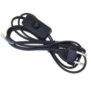 Шнур с выключателем 2м, 220В, черный