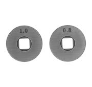 Подающий ролик, V профиль под стальную проволоку 0,8-1мм, посадка квадрат, 2 шт// Denzel