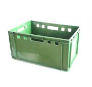 Ящик прямоугольный 600х400х300 сплошной (зеленый)