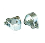 Хомуты металлические, силовые 23-25 мм, ширина 18 мм, шарнирный, W1, 2 шт Сибртех