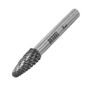 Борфреза по металлу твердосплавная, параболическая, тип-F, 8 мм// Denzel
