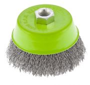 Щетка для УШМ, 100 мм, М14, «чашка», витая проволока Сибртех