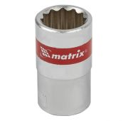 Головка торцевая, 15 мм, 12-гранная, CrV,под квадрат 1/2