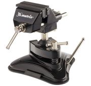 Тиски настольные, резиновая вакуумная присоска, шарнирный механизм, ширина рабочих губок 70 мм Matri