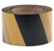 Лента сигнальная, 50 мм х 200 м черно-желтая // СИБРТЕХ/Россия