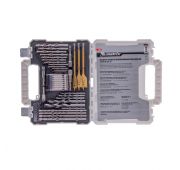 Набор сверл комбинированный, сверла по металлу 1-6.5 мм, бетону 4-8 мм, дереву 4-10 мм, перки, биты