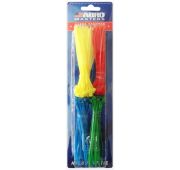 Набор хомутов (10 см х 200 шт), цвета в ассортименте ABRO MASTERS