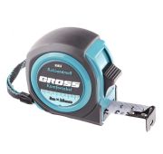 Рулетка Komfortabel 8 м х 25 мм, обрезиненный корпус Gross