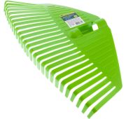 Грабли веерные пластиковые, 420 мм, 26 плоских зубьев, без черенка, Россия, Сибртех