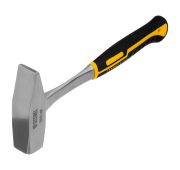 Молоток слесарный 800 г, цельнометаллический, двухкомпонентная рукоятка Denzel