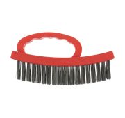 Щетка зачистная 4-х рядная, плоская, пластиковая с рукоядкой