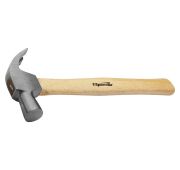 Молоток-гвоздодер, 225 г, боек 22 мм, деревянная рукоятка Sparta