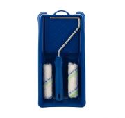 Малярный набор для работ с водными красками: кювета 150 мм х 290 мм и мини-валик 110 мм Сибртех