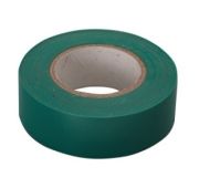 Изолента ПВХ, 15 мм х 10 м, зеленая // СИБРТЕХ