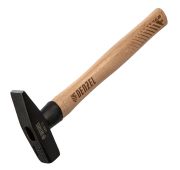 Молоток слесарный, 400 г, кованый квадратный боек, буковая рукоятка Denzel