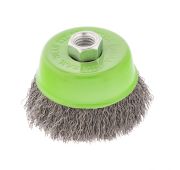 Щетка для УШМ, 75 мм, М14, «чашка», витая проволока 0.3 мм Сибртех