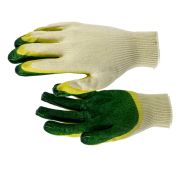 Перчатки хб с двойным латексным обливом Россия