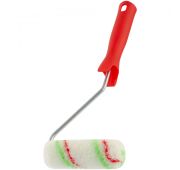 Мини-валик в сборе «Эмали», 110 мм, ворс 12 мм, D 16 мм, D ручки 6 мм, полиамид, полиакрил Сибртех