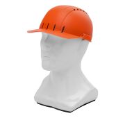 Каскетка защитная «Стиль», пластиковая, оранжевая// Сибртех