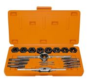 Набор метчиков и плашек М3-М12, плашко-метчикодержатель, 20 предметов, пластиковый бокс Sparta