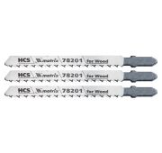 Полотна для электролобзика по дереву, 3 шт, T101B, 75 х 2.5 мм, HCS Matrix Professional