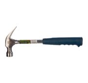 Молоток-гвоздодер,металлическая трубчатая обрезиненная рукоятка, вес 450гр., боек 27мм//СИБРТЕХ