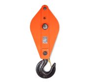 Блок монтажный однорольный с  крюком TOR HQG(L) K1-2,0 т с откидной щекой (S)