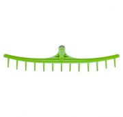 Грабли пластиковые, 655 мм, 13 круглых зубьев, сенные, без черенка, Россия, Сибртех